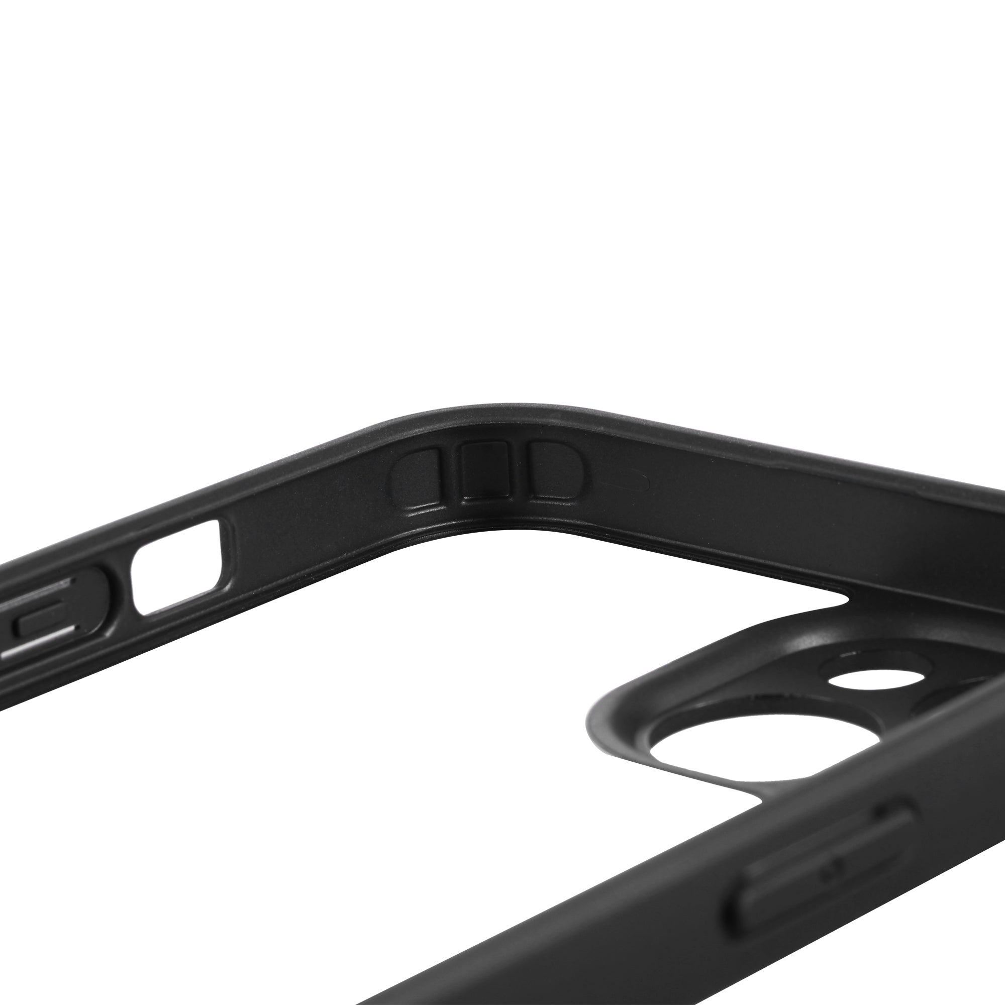VILI M Series For iPhone 14 Plus Transparent Phone Cover PC TPU Phone Case with Wrist Strap