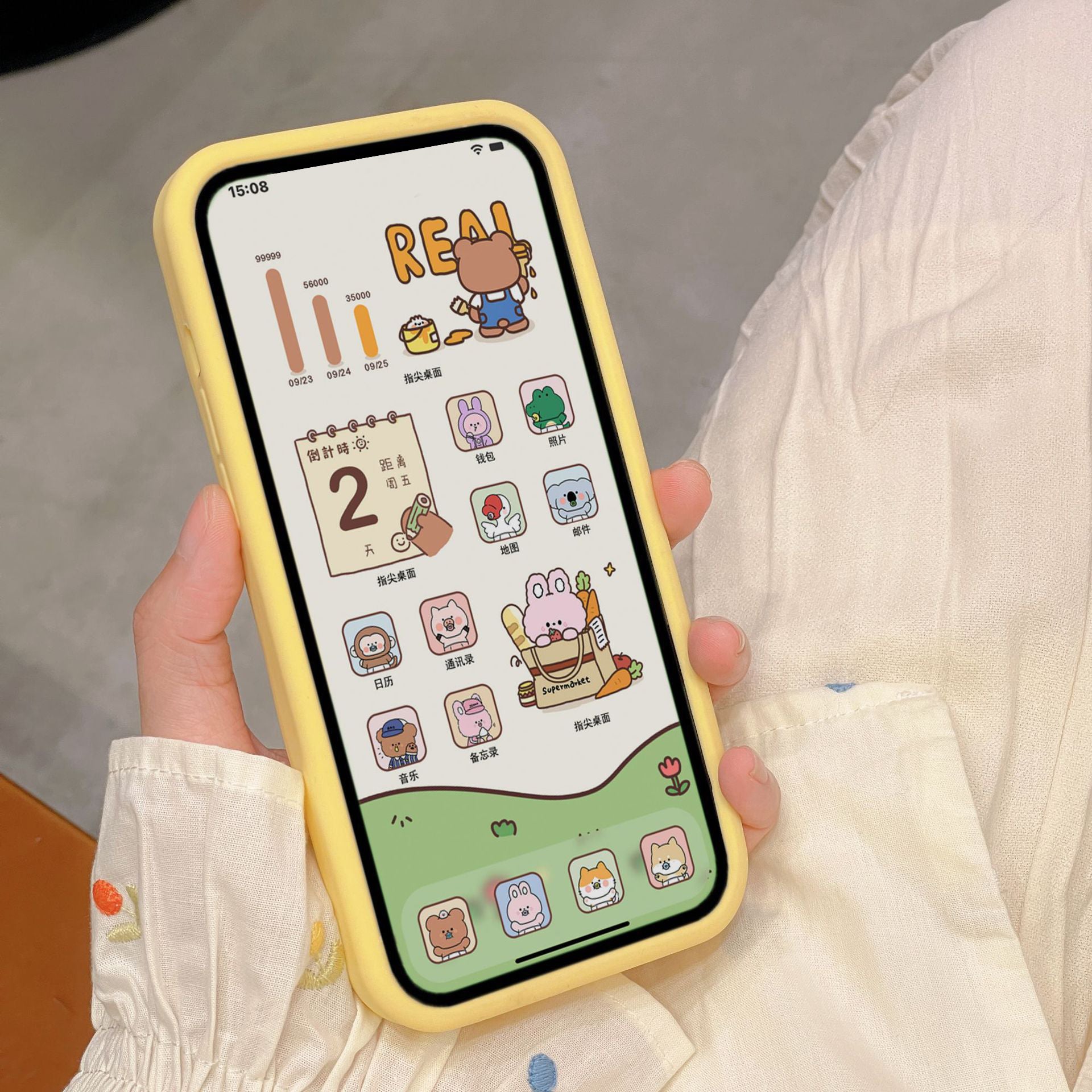 For iPhone 13 Pro Max 3D Cartoon Silicone Phone Case Squeeze Duck Pattern Cell Phone Cover