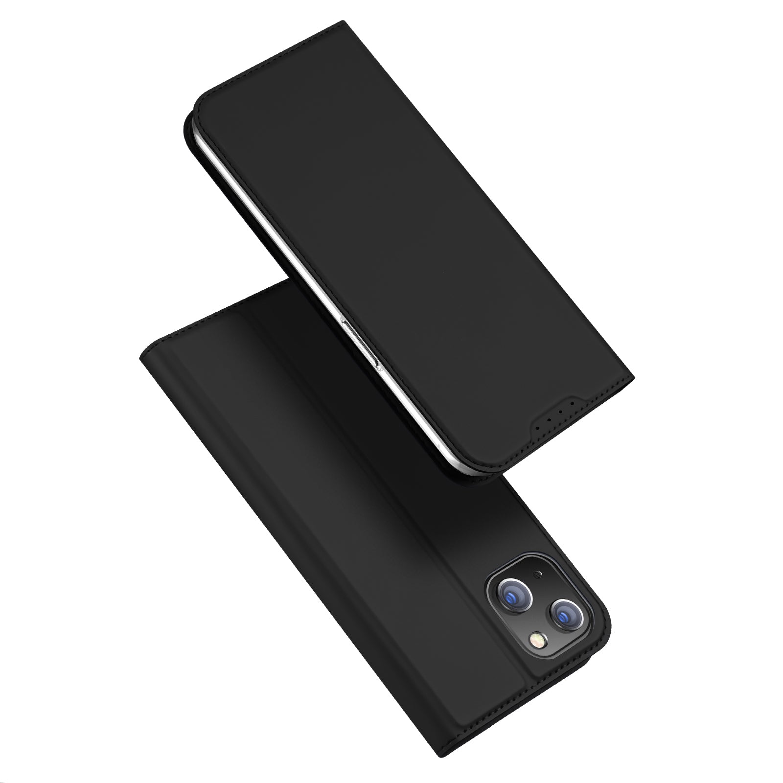 DUX DUCIS Skin Pro Series til iPhone 15 Plus PU-lædertelefonetui Kortslot Telefonstativcover