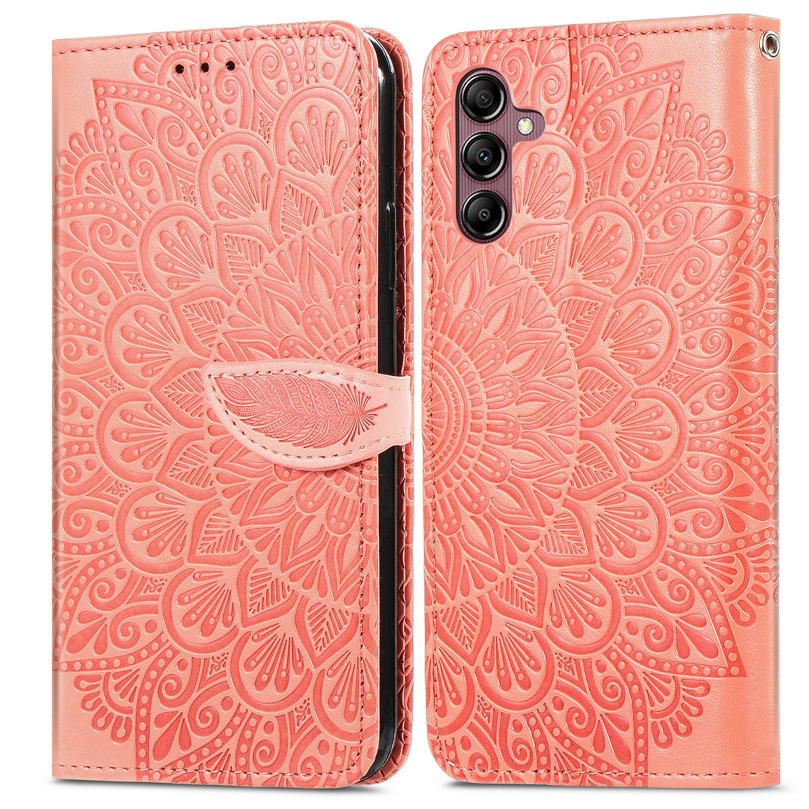 For Samsung Galaxy A14 4G Imprinted Dream Wings Series Leather Case Stand Wallet Phone Cover