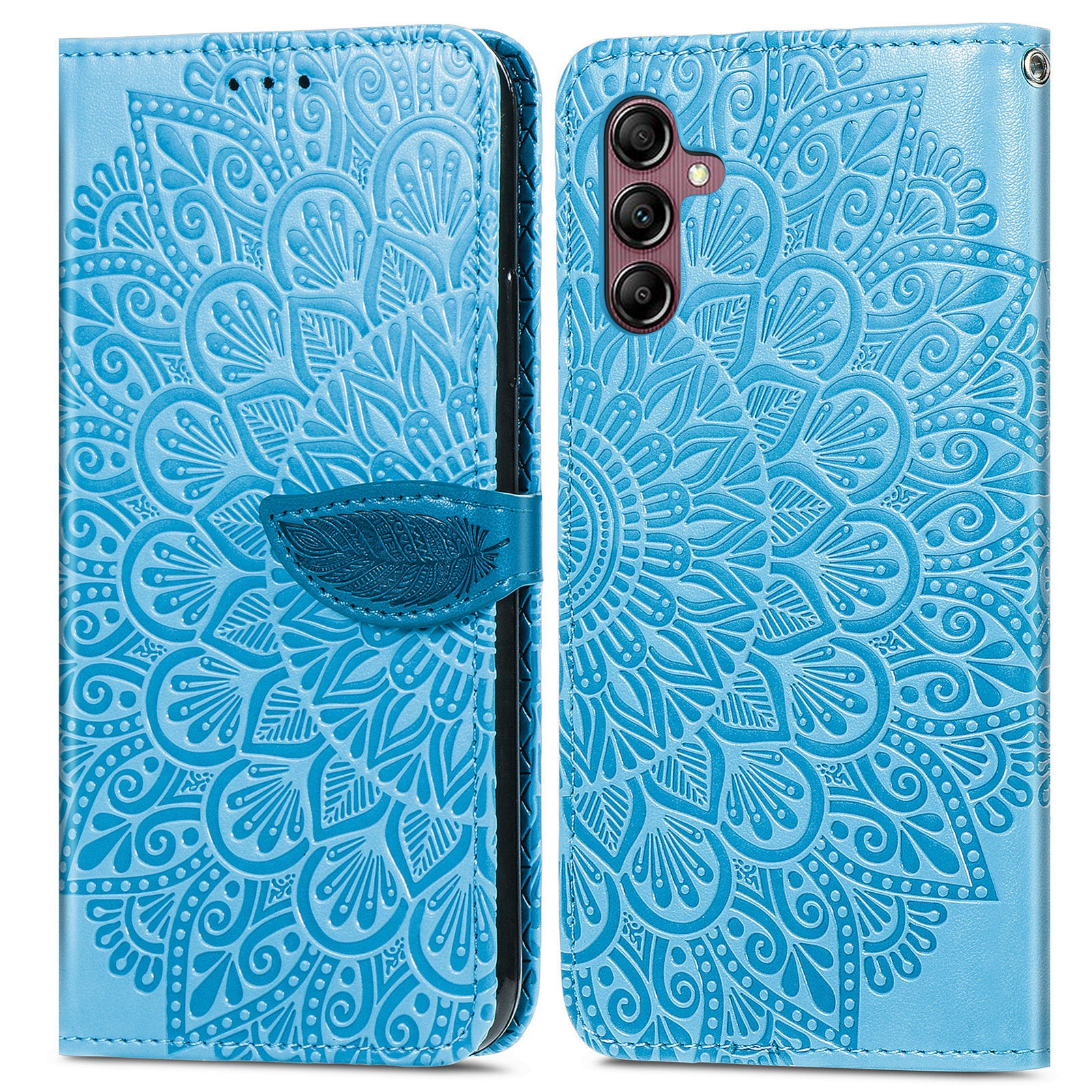 For Samsung Galaxy A14 4G Imprinted Dream Wings Series Leather Case Stand Wallet Phone Cover