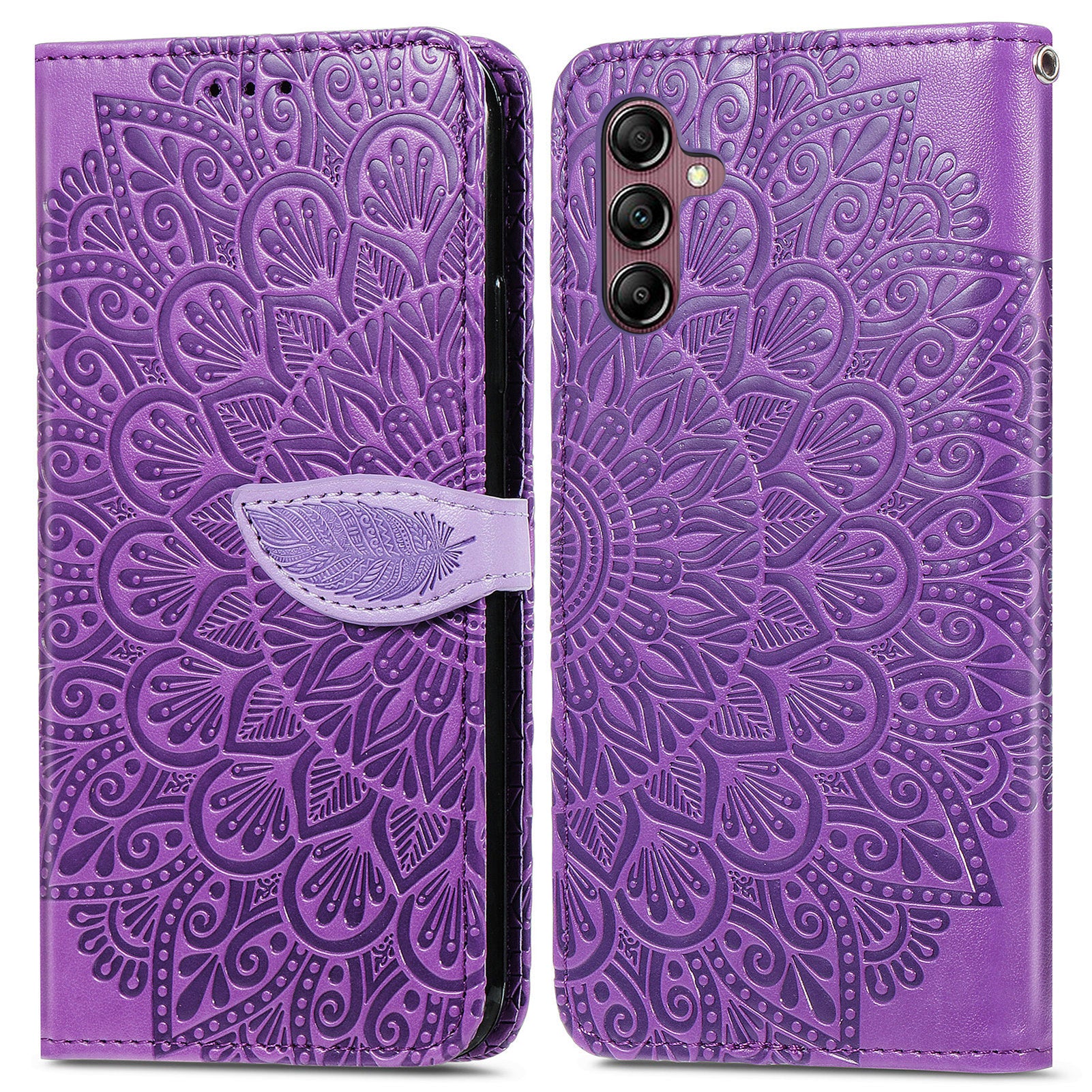 For Samsung Galaxy A14 4G Imprinted Dream Wings Series Leather Case Stand Wallet Phone Cover