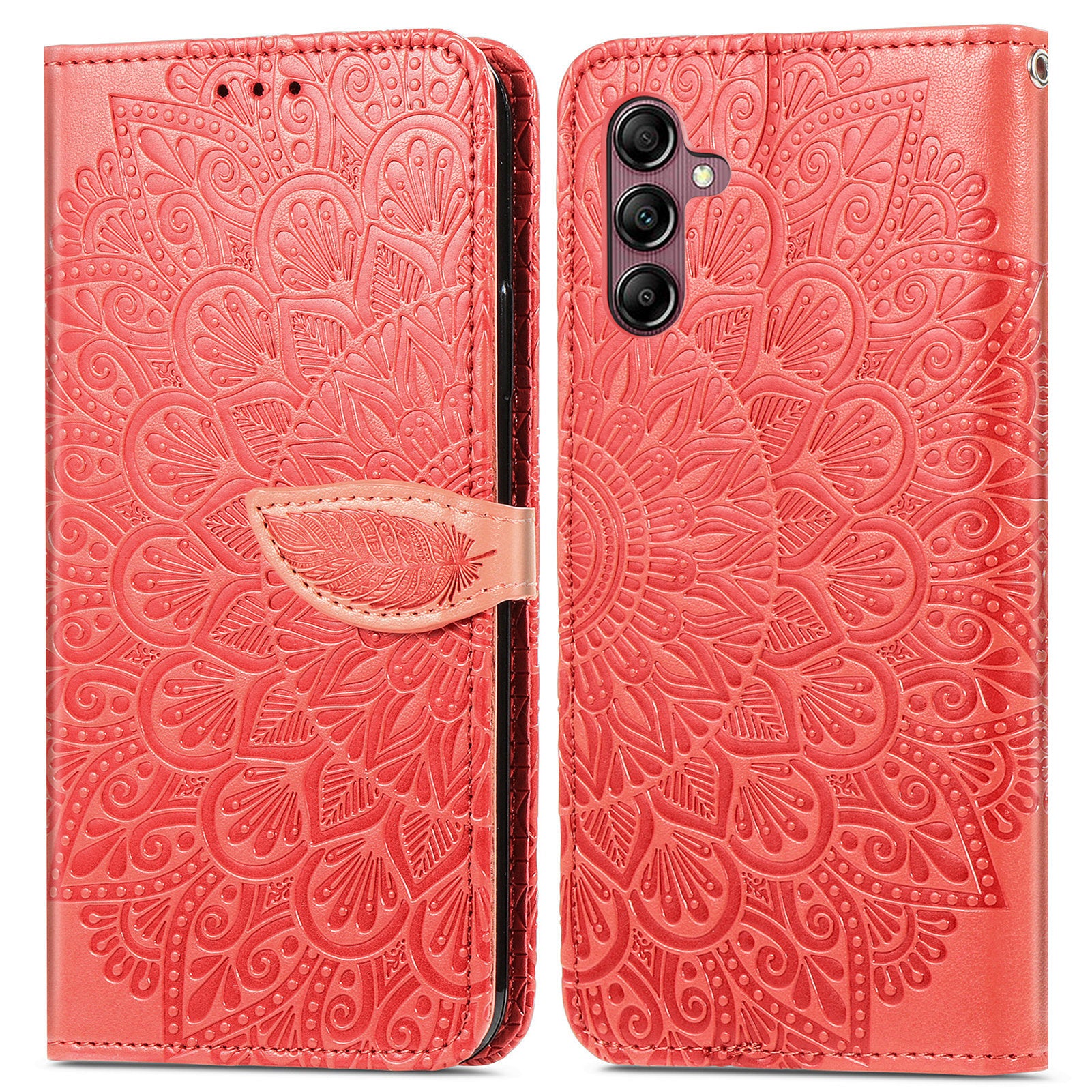 For Samsung Galaxy A14 4G Imprinted Dream Wings Series Leather Case Stand Wallet Phone Cover