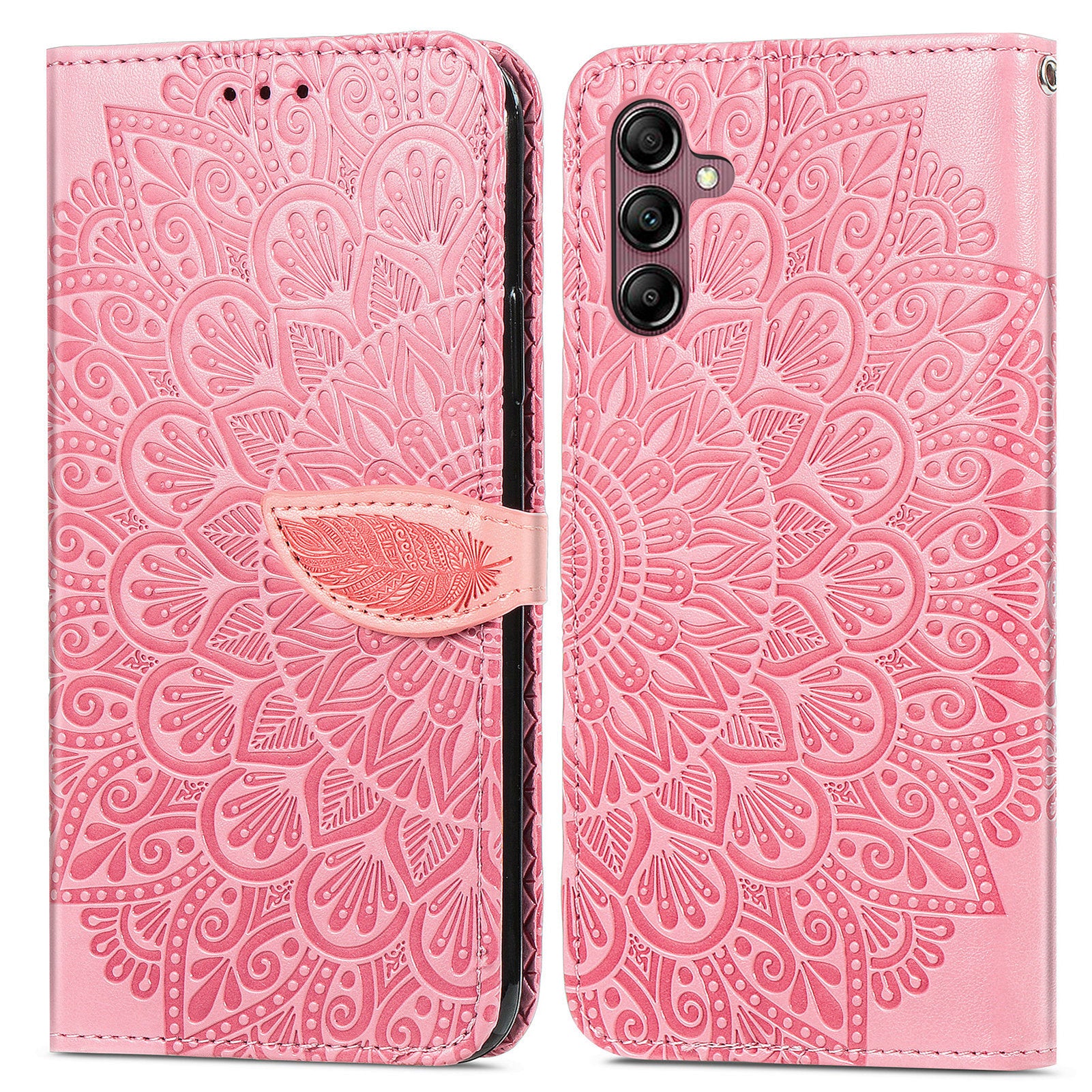 For Samsung Galaxy A14 4G Imprinted Dream Wings Series Leather Case Stand Wallet Phone Cover
