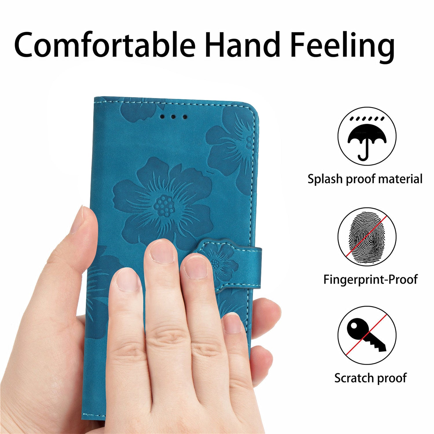 PU Leather Case for Samsung Galaxy S21 5G / 4G Stand Flowers Imprinted Phone Cover Shell Wallet