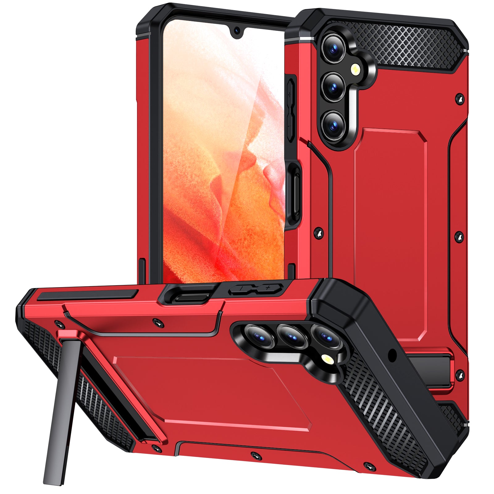 For Samsung Galaxy A14 4G / 5G Kickstand Back Case TPU PC Dual Layer Protection Phone Cover