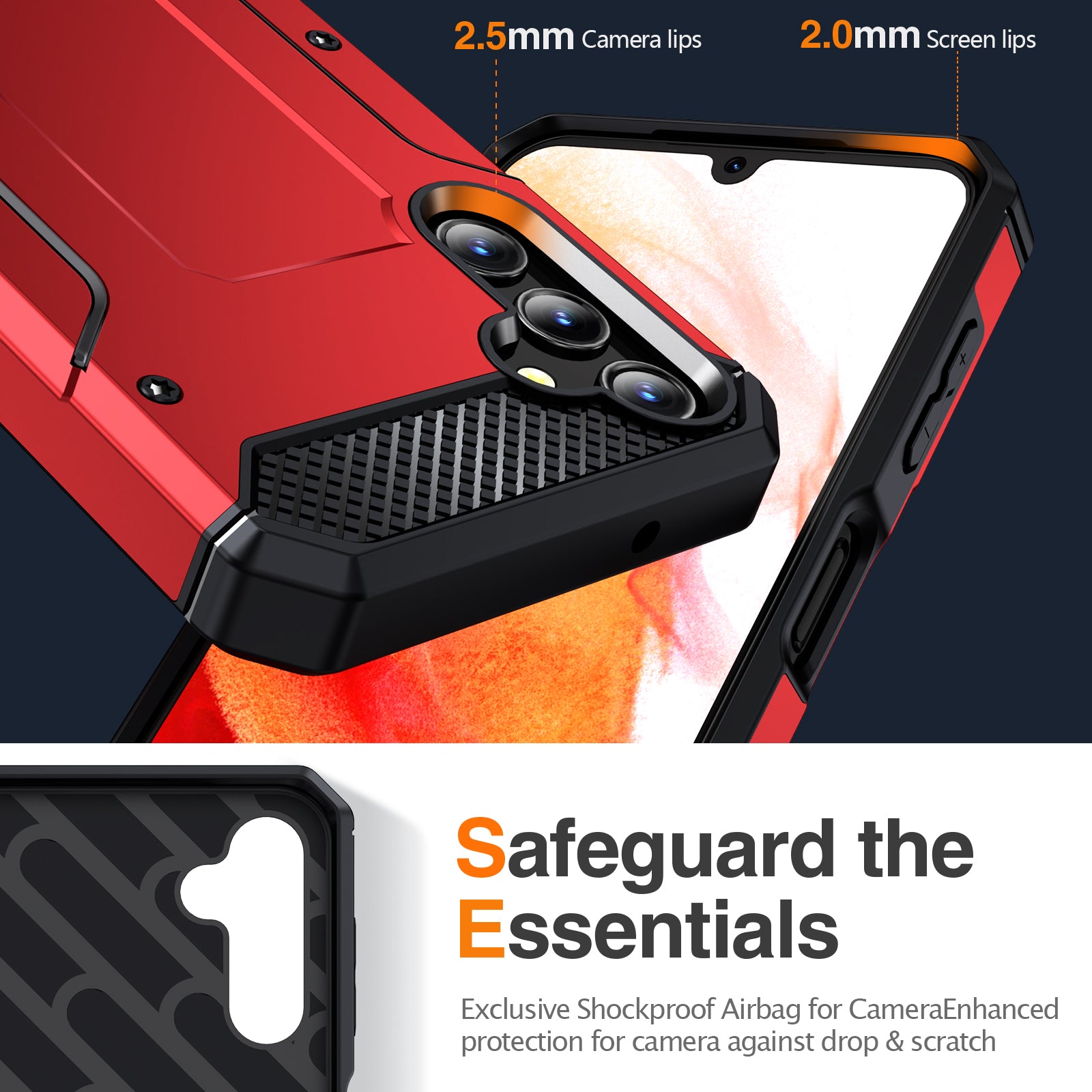 For Samsung Galaxy A14 4G / 5G Kickstand Back Case TPU PC Dual Layer Protection Phone Cover