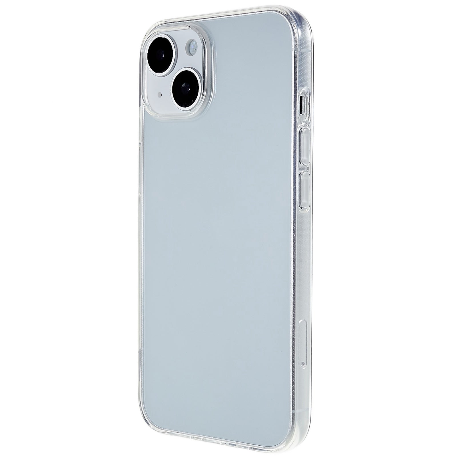For iPhone 15 Plus Slim-Fit TPU Cell Phone Cover Dustproof Clear Phone Case Anti-Scratch Protector