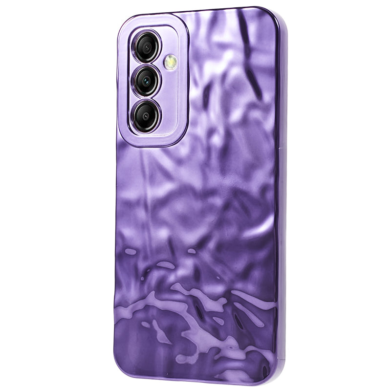 For Samsung Galaxy A14 5G / 4G Electroplating TPU Phone Case Wrinkled Uneven Protective Phone Cover