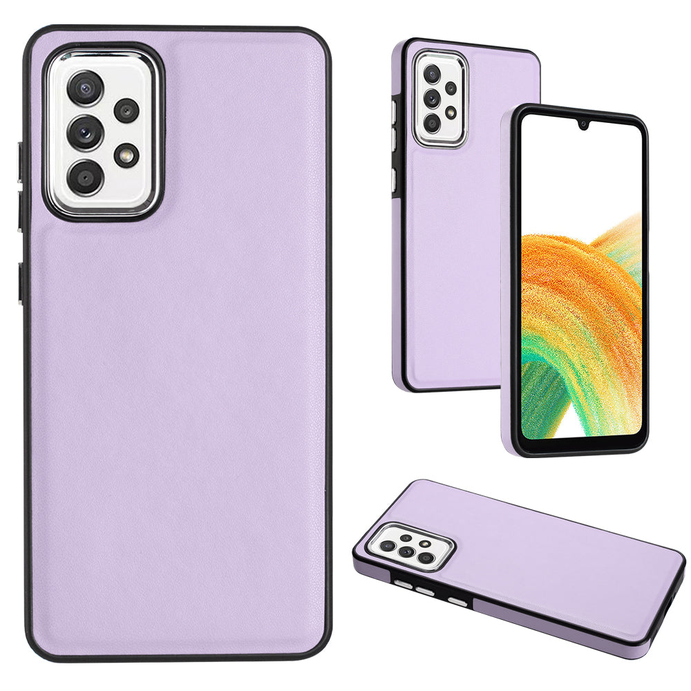 YB Leather Coating Series-6 pro Samsung Galaxy A73 5G kryt telefonu Ochranné pouzdro TPU s PU kůží