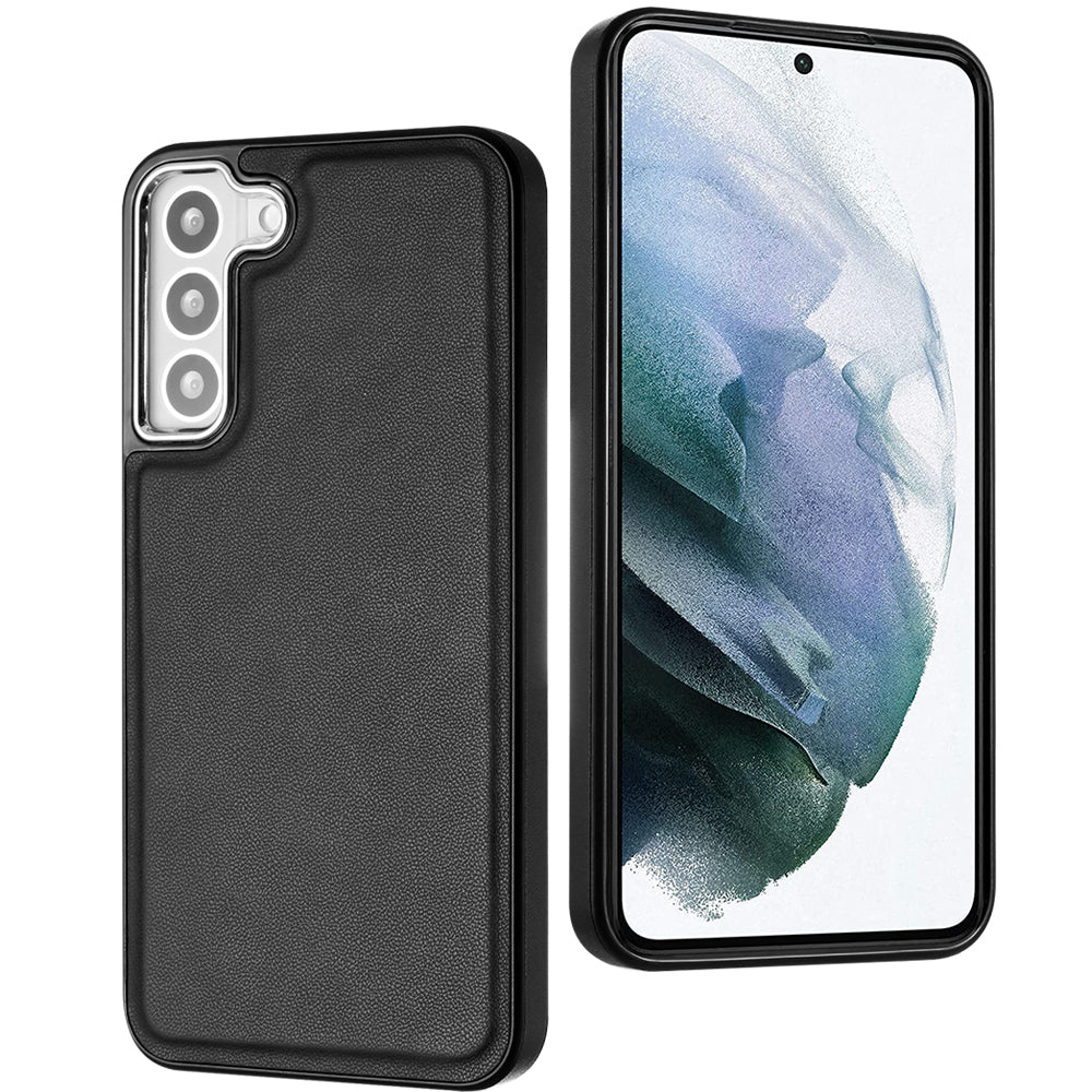 YB Lædercoating Series-6 til Samsung Galaxy S22 5G Anti-drop telefoncover PU lædercoatet TPU etui