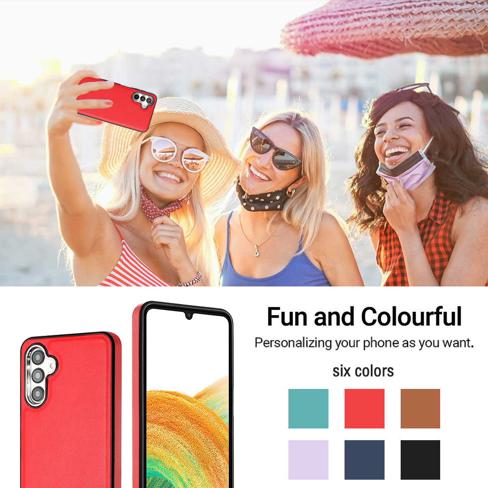YB Leather Coating Series-6 pro Samsung Galaxy A54 5G PU kožený TPU kryt Pouzdro na mobilní telefon tlumící nárazy
