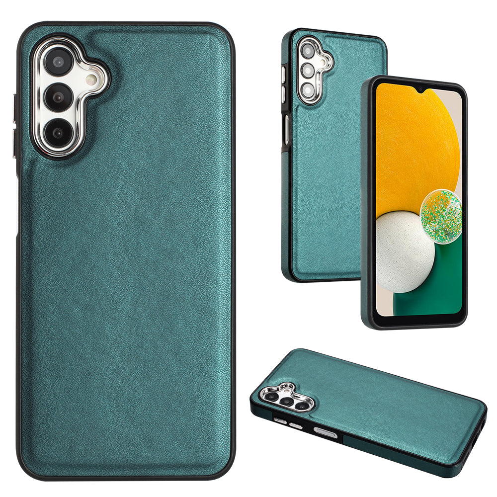YB Leather Coating Series-6 For Samsung Galaxy A14 4G / 5G Phone Cover PU Leather Coated TPU Case
