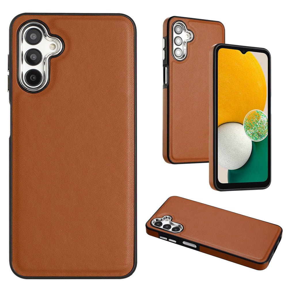 YB Leather Coating Series-6 pro Samsung Galaxy A13 5G / A04s 4G / M13 5G / A04 4G PU kožené TPU pouzdro proti pádu Kryt telefonu
