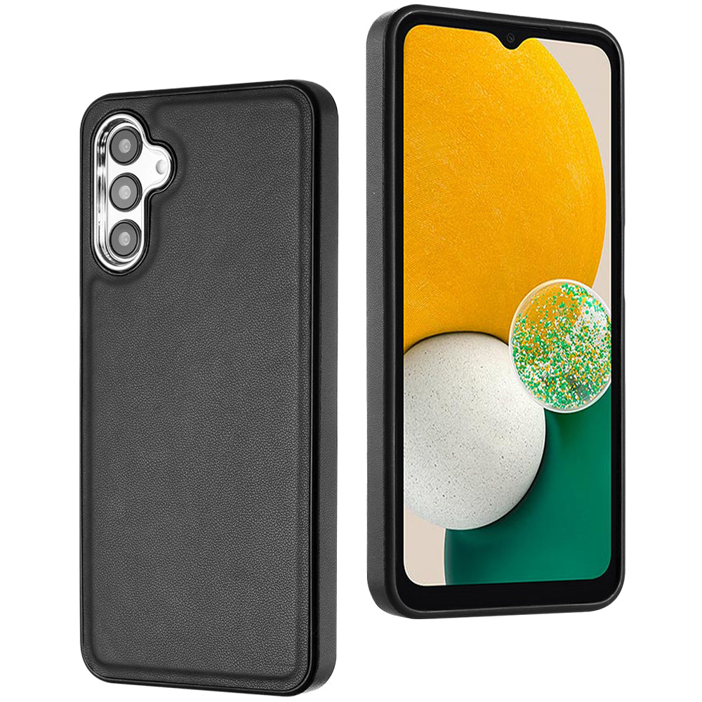 YB Leather Coating Series-6 For Samsung Galaxy A13 5G A04s 4G M13 5G A04 4G PU Leather Coated TPU Case Anti-drop Phone Cover