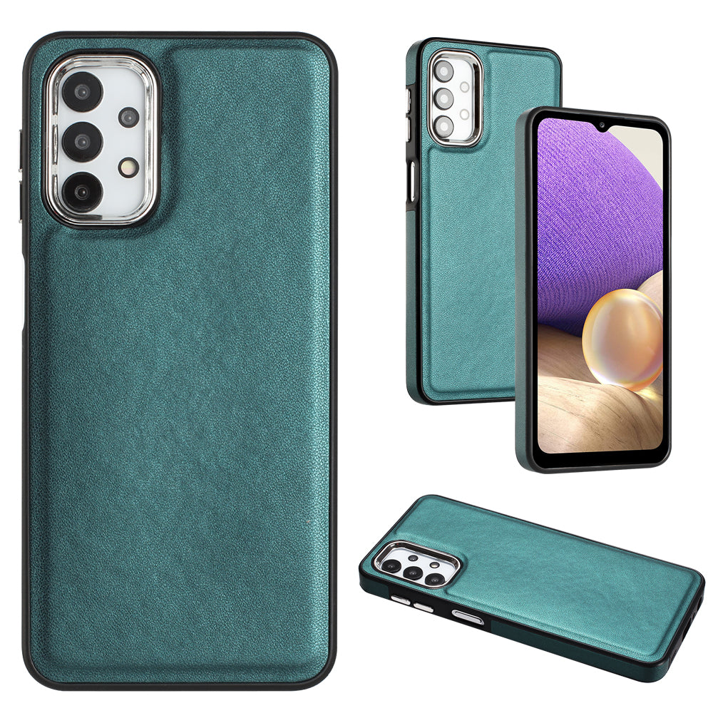 YB Leather Coating Series-6 pro Samsung Galaxy A13 4G kryt telefonu PU kožené TPU pouzdro odolné proti nárazu