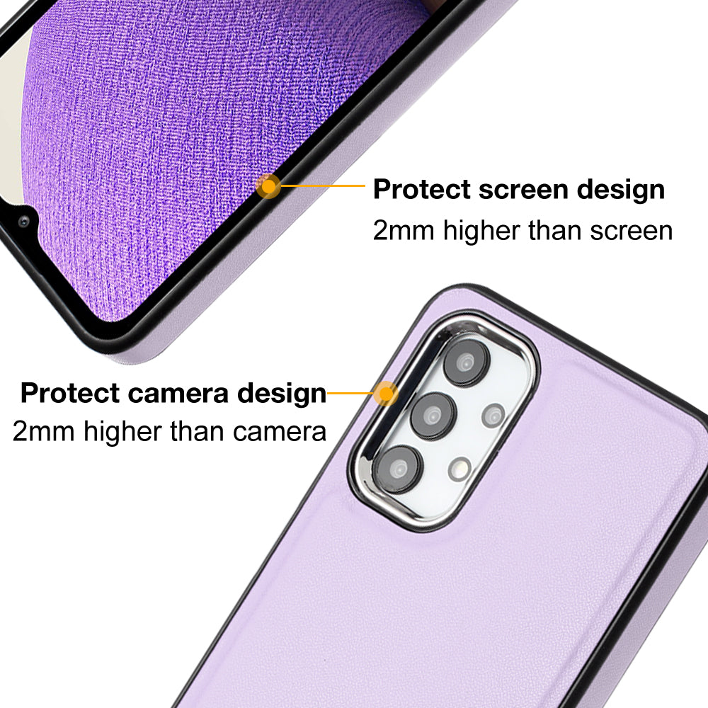 YB Leather Coating Series-6 pro Samsung Galaxy A13 4G kryt telefonu PU kožené TPU pouzdro odolné proti nárazu