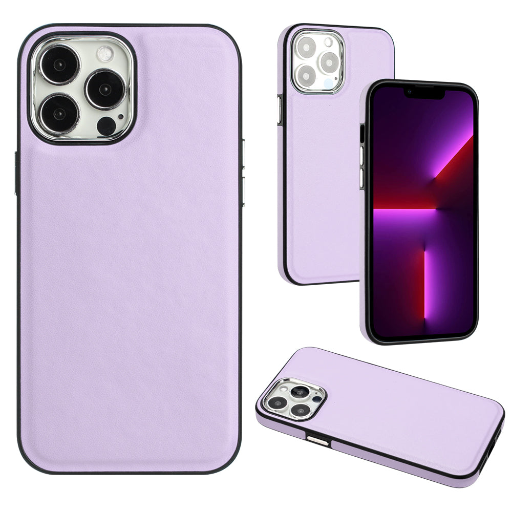 YB Leather Coating Series-6 For iPhone 13 Pro Max Fall Protection Phone Cover PU Leather TPU Case