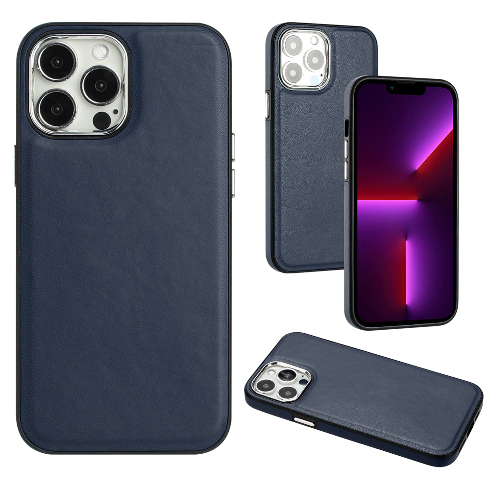 YB Leather Coating Series-6 For iPhone 13 Pro Max Fall Protection Phone Cover PU Leather TPU Case