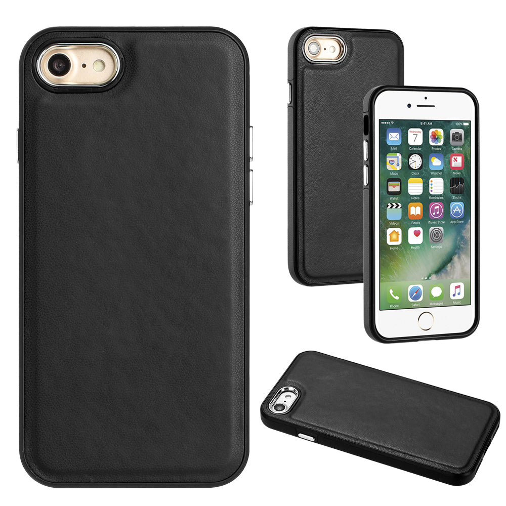 YB Leather Coating Series-6 pro iPhone 7/8/SE (2020)/SE (2022) Kryt telefonu Antikolizní PU kožené pouzdro TPU