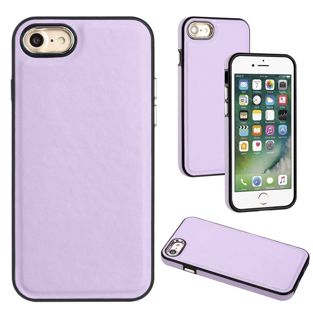 YB Leather Coating Series-6 pro iPhone 7/8/SE (2020)/SE (2022) Kryt telefonu Antikolizní PU kožené pouzdro TPU