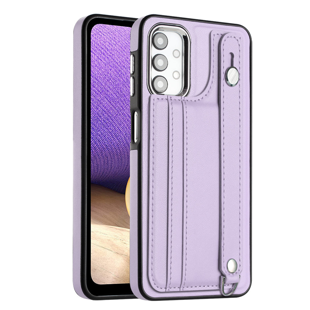 For Samsung Galaxy A23 4G A23 5G (Global Version) F23 5G M23 5G Phone Case YB Leather Coating Series-5 Kickstand TPU Cover