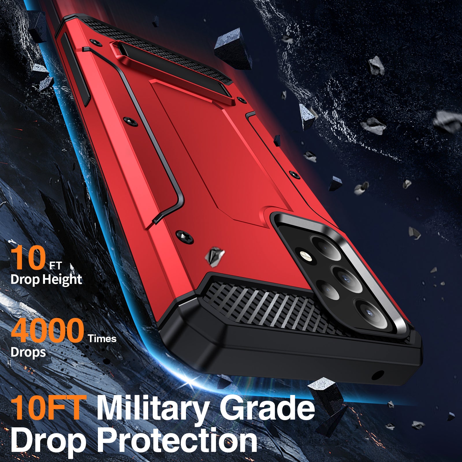 For Samsung Galaxy A52 4G 5G A52s 5G Bump Proof Kickstand Case TPU PC Dual Layer Protection Phone Cover