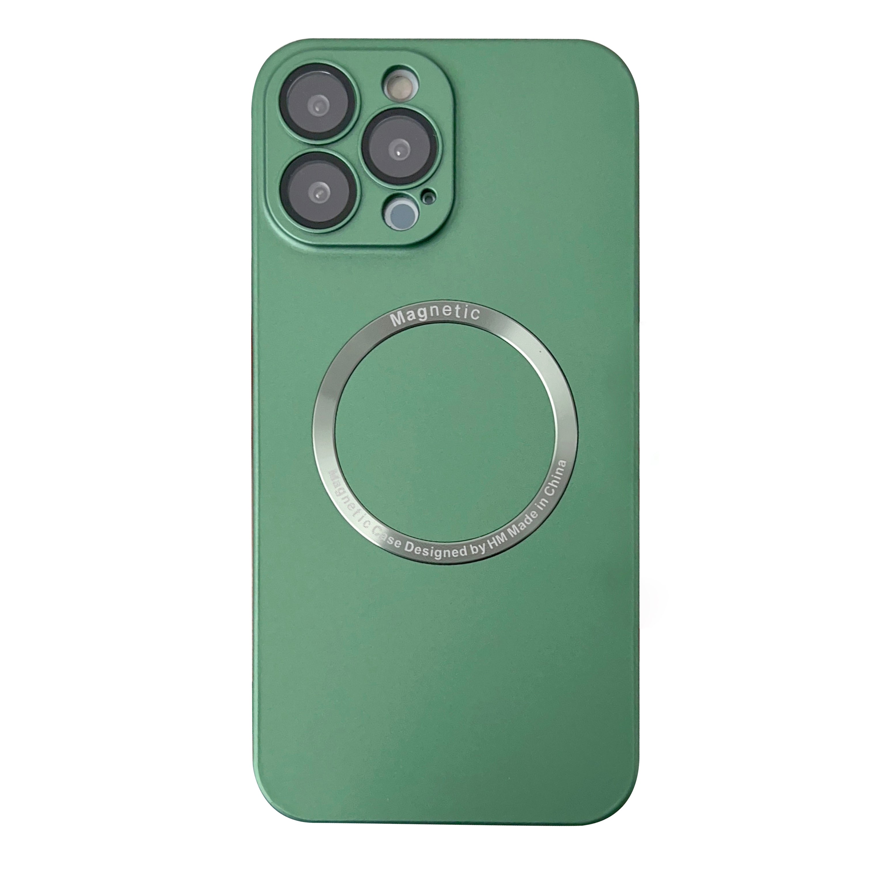 For iPhone 13 Pro Max Compatible with MagSafe Hard PC Case Electroplating Phone Cover with Lens Film