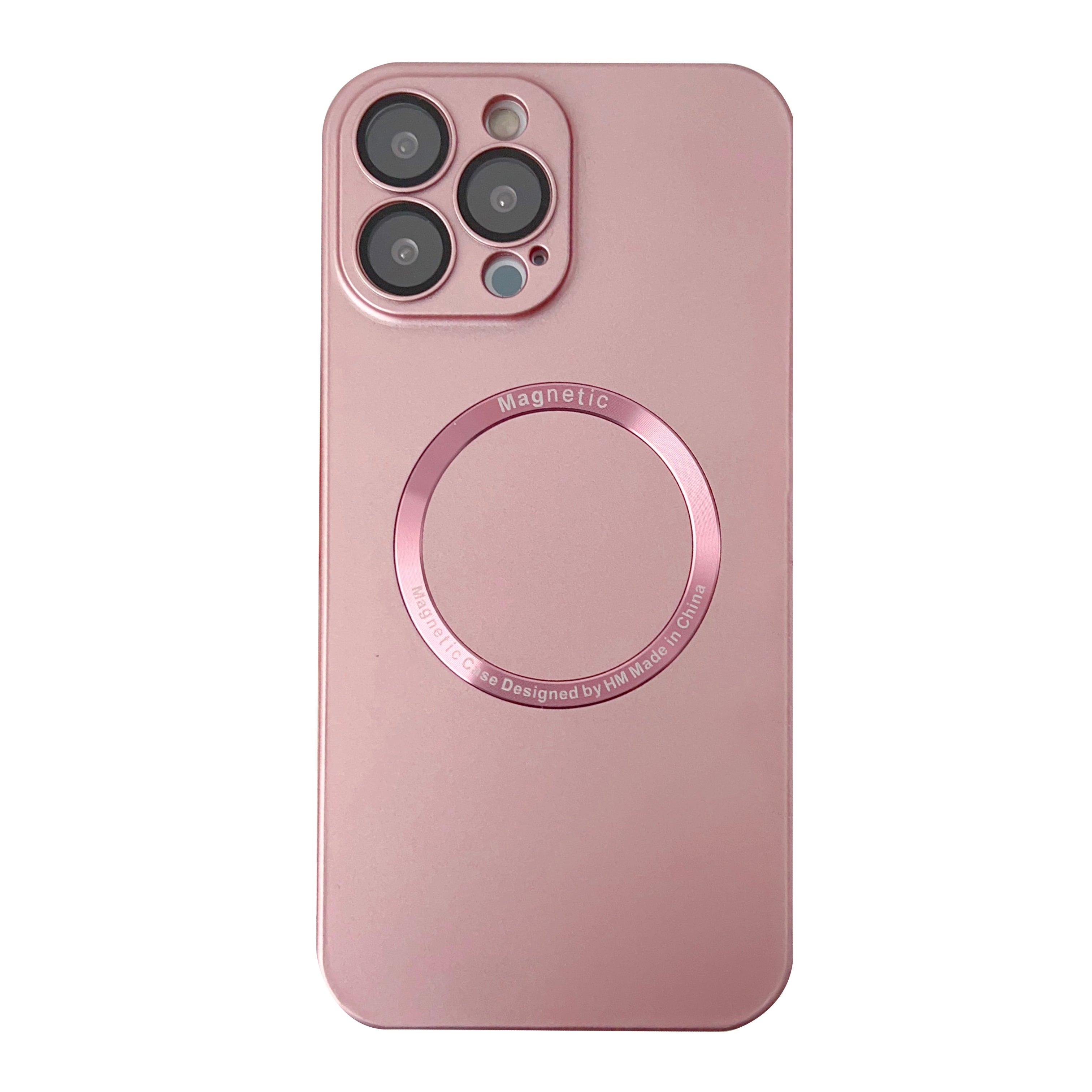 For iPhone 13 Pro Max Compatible with MagSafe Hard PC Case Electroplating Phone Cover with Lens Film