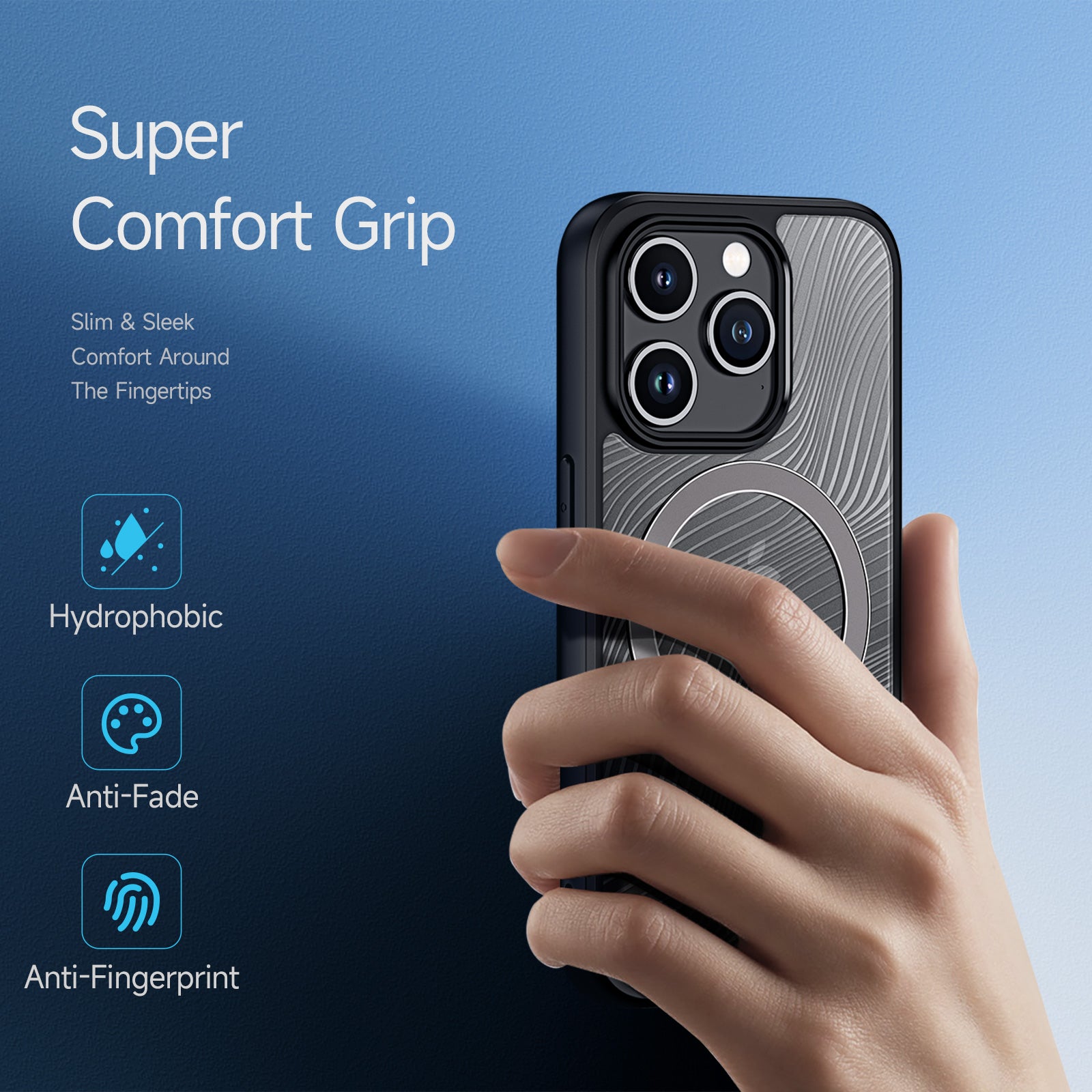DUX DUCIS Aimo Series Magnetic Case til iPhone 15 Pro Matte TPU PC-telefoncover (REACH-certificering)
