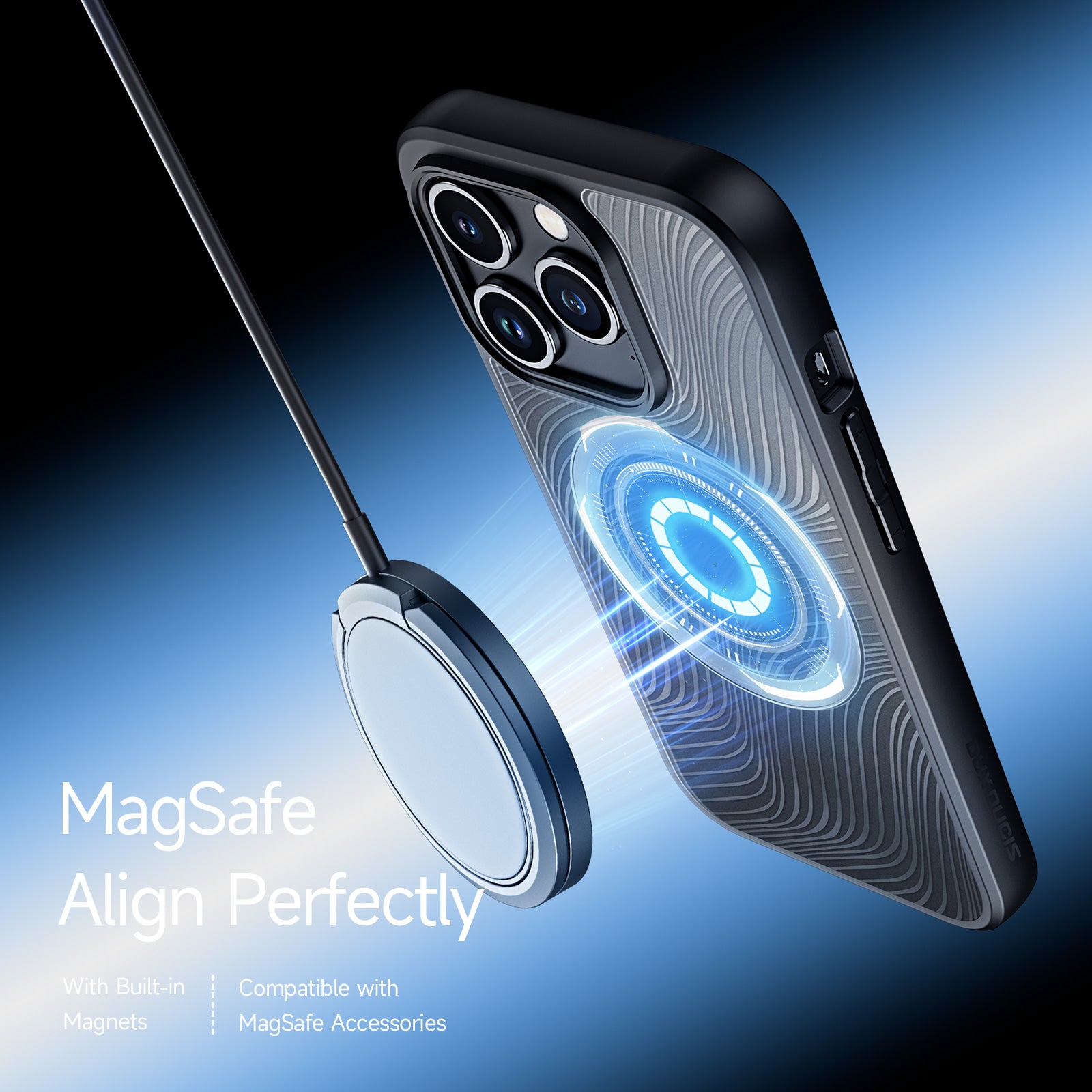 DUX DUCIS Aimo Series Magnetic Case til iPhone 15 Pro Matte TPU PC-telefoncover (REACH-certificering)