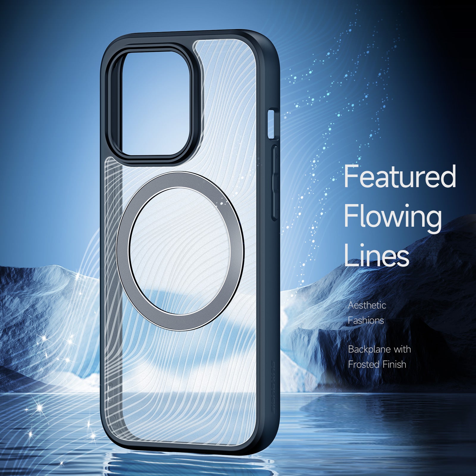 DUX DUCIS Aimo Series Magnetic Case til iPhone 15 Pro Matte TPU PC-telefoncover (REACH-certificering)