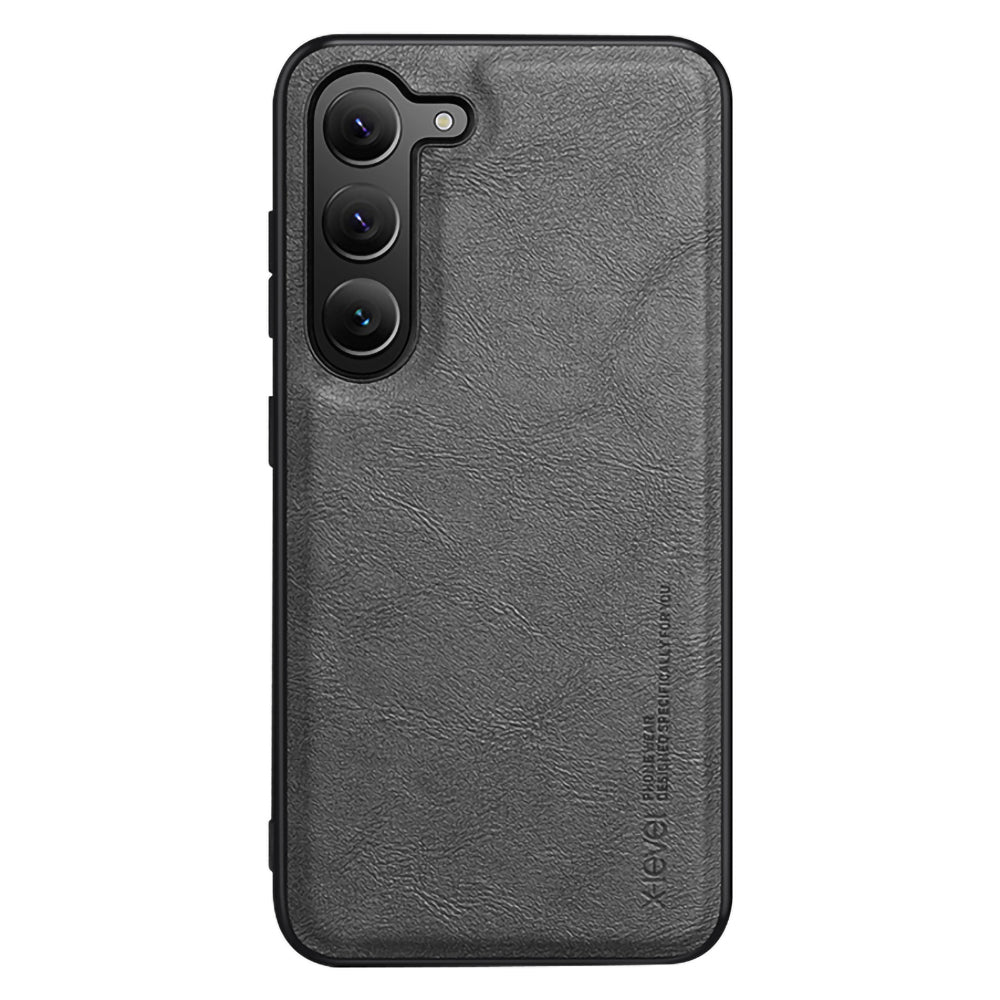 X-LEVEL Bojue-3 Series For Samsung Galaxy S23 PU Leather Coated TPU Cover Anti-scratch Phone Case