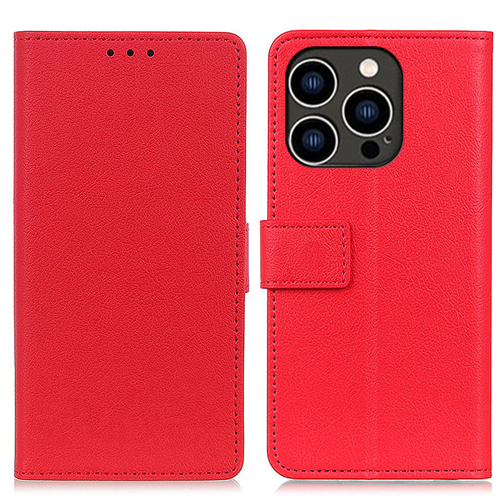 Pro iPhone 15 Pro Max PU kožená peněženka Pouzdro na telefon Nárazuvzdorné TPU vnitřní skořepina Flip Cover