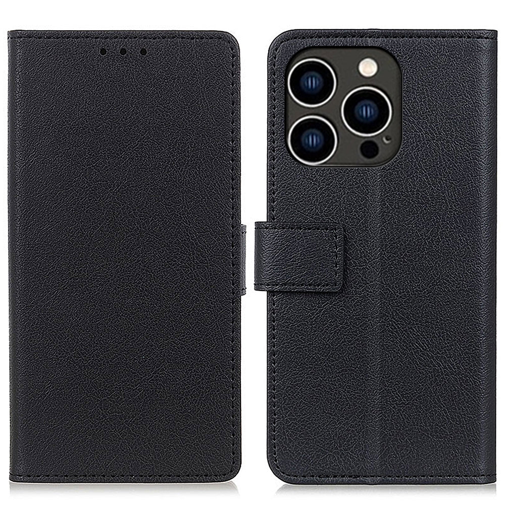 For iPhone 15 Pro Wallet Flip Phone Case Shockproof PU Leather Shell Stand Cover