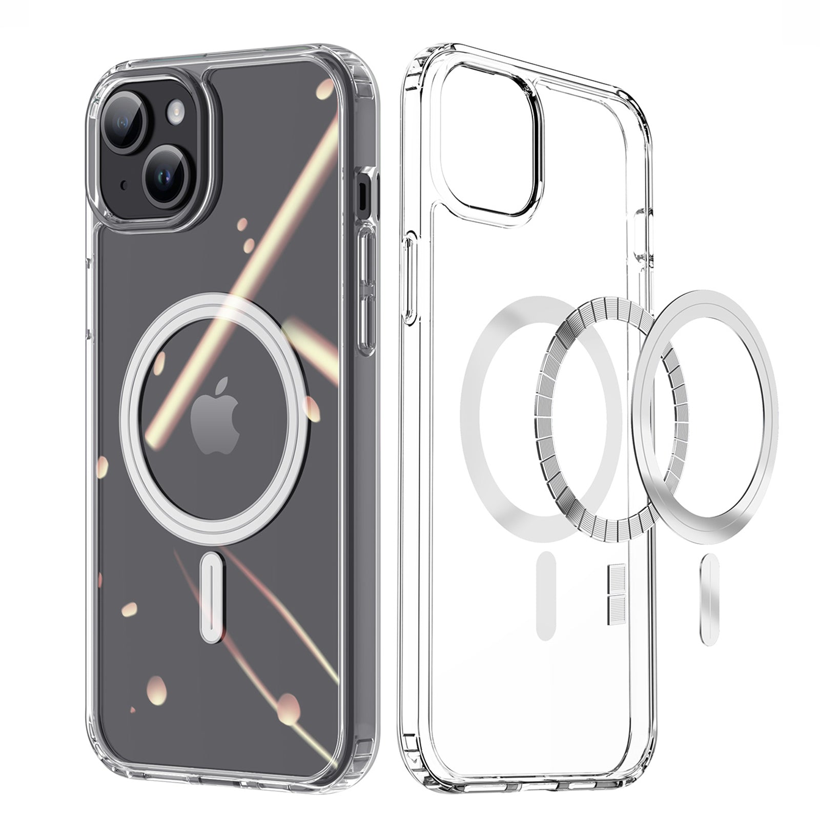 DUX DUCIS Clin Series For iPhone 15 Clear Case Anti-scratch TPU PC Phone Cover Compatible with MagSafe