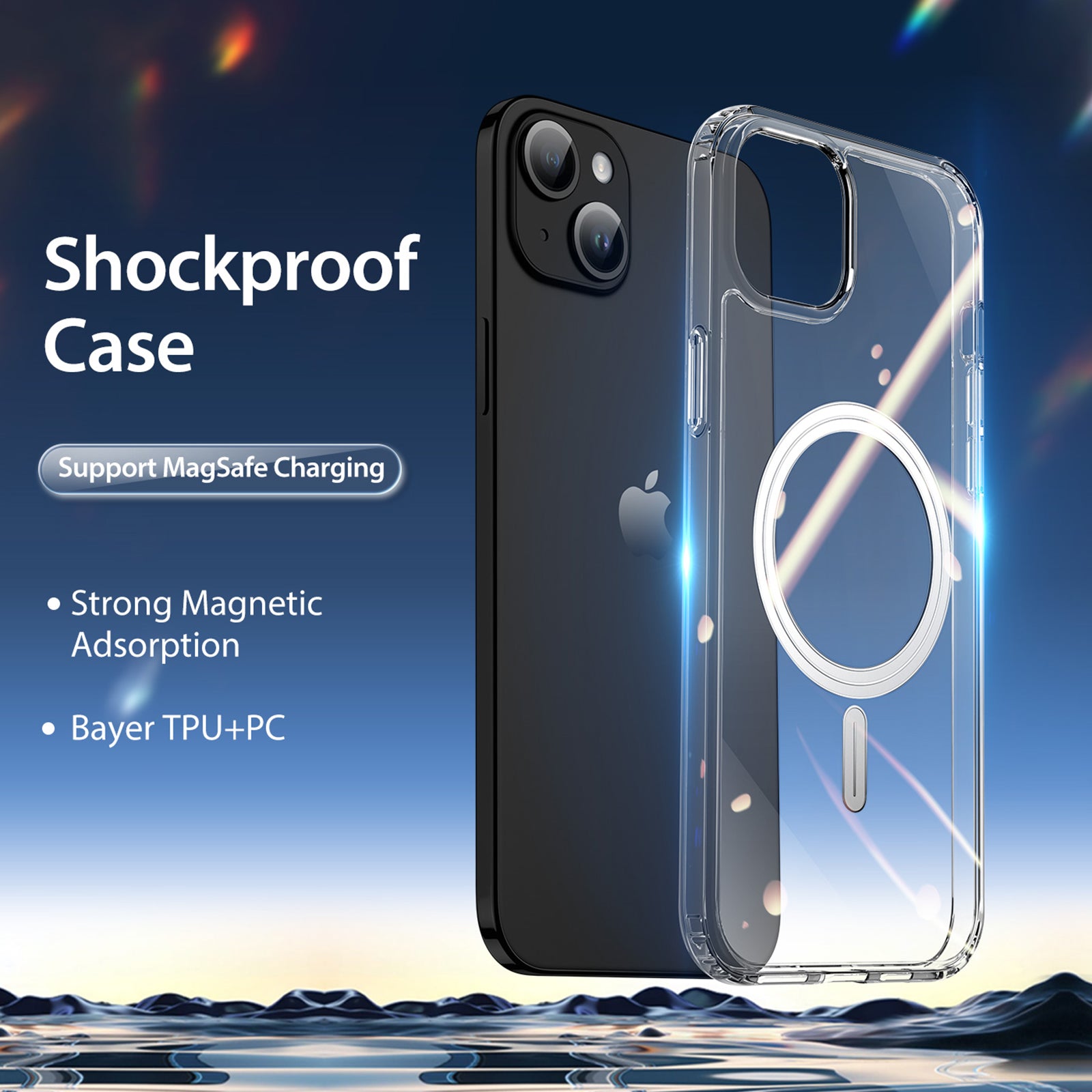 DUX DUCIS Clin Series For iPhone 15 Clear Case Anti-scratch TPU PC Phone Cover Compatible with MagSafe