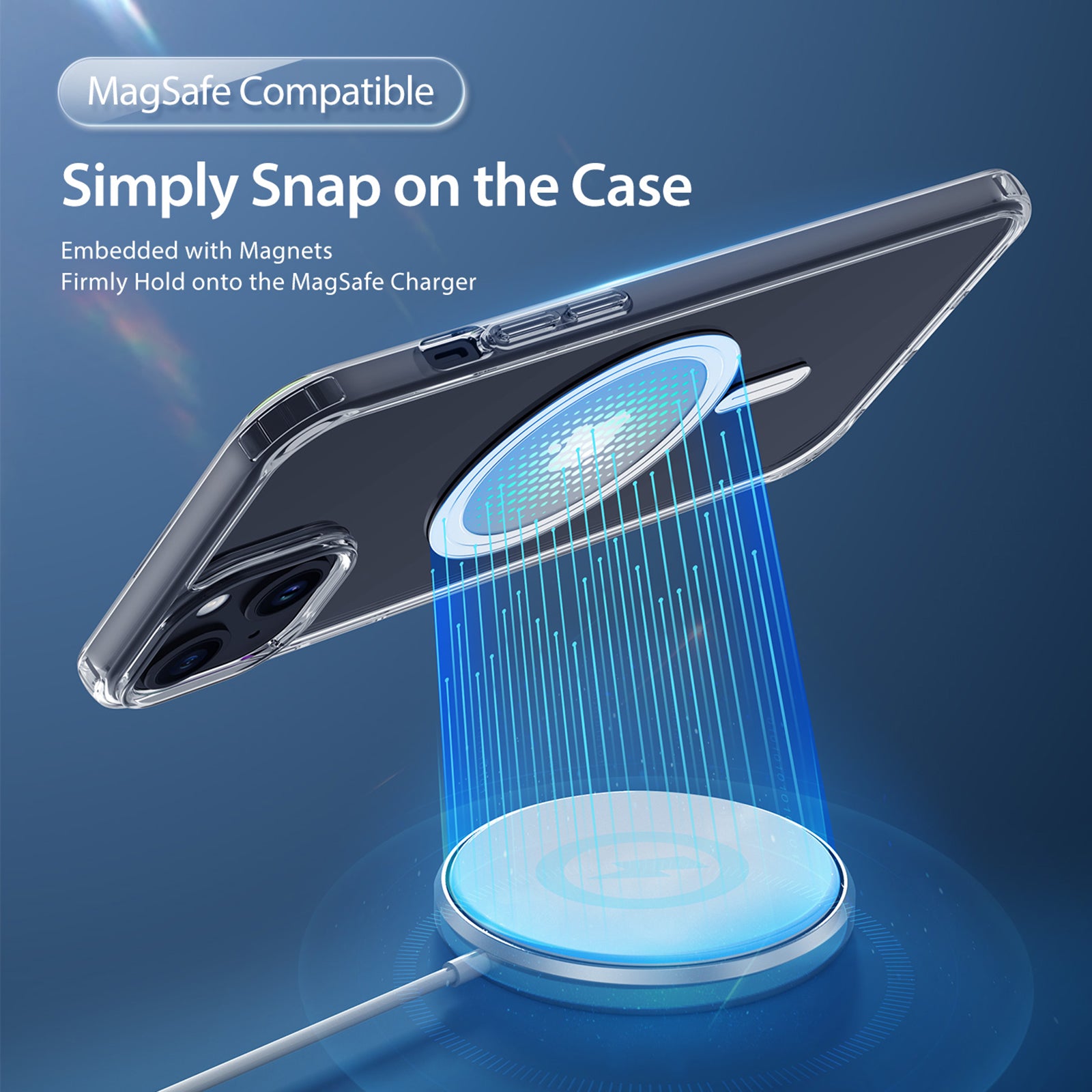 DUX DUCIS Clin Series For iPhone 15 Clear Case Anti-scratch TPU PC Phone Cover Compatible with MagSafe