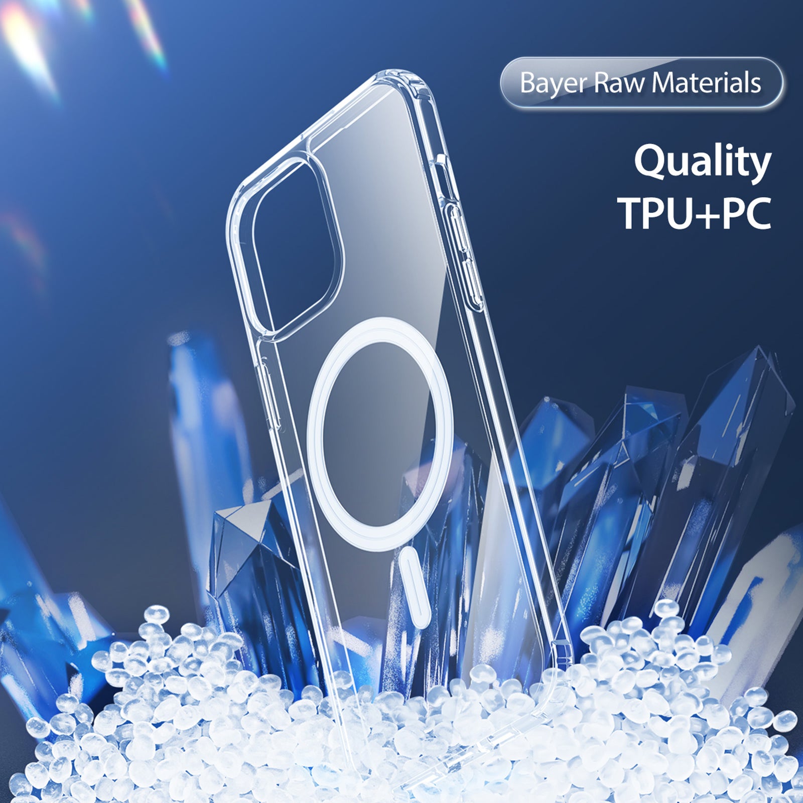DUX DUCIS Clin Series For iPhone 15 Clear Case Anti-scratch TPU PC Phone Cover Compatible with MagSafe