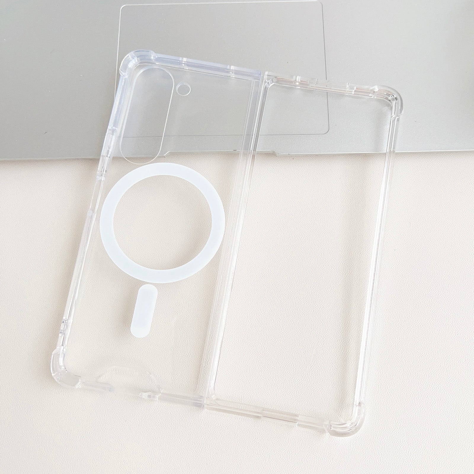 For Samsung Galaxy Z Fold5 5G Magnetic Phone Case Anti-Scratch Hard PC Clear Cover