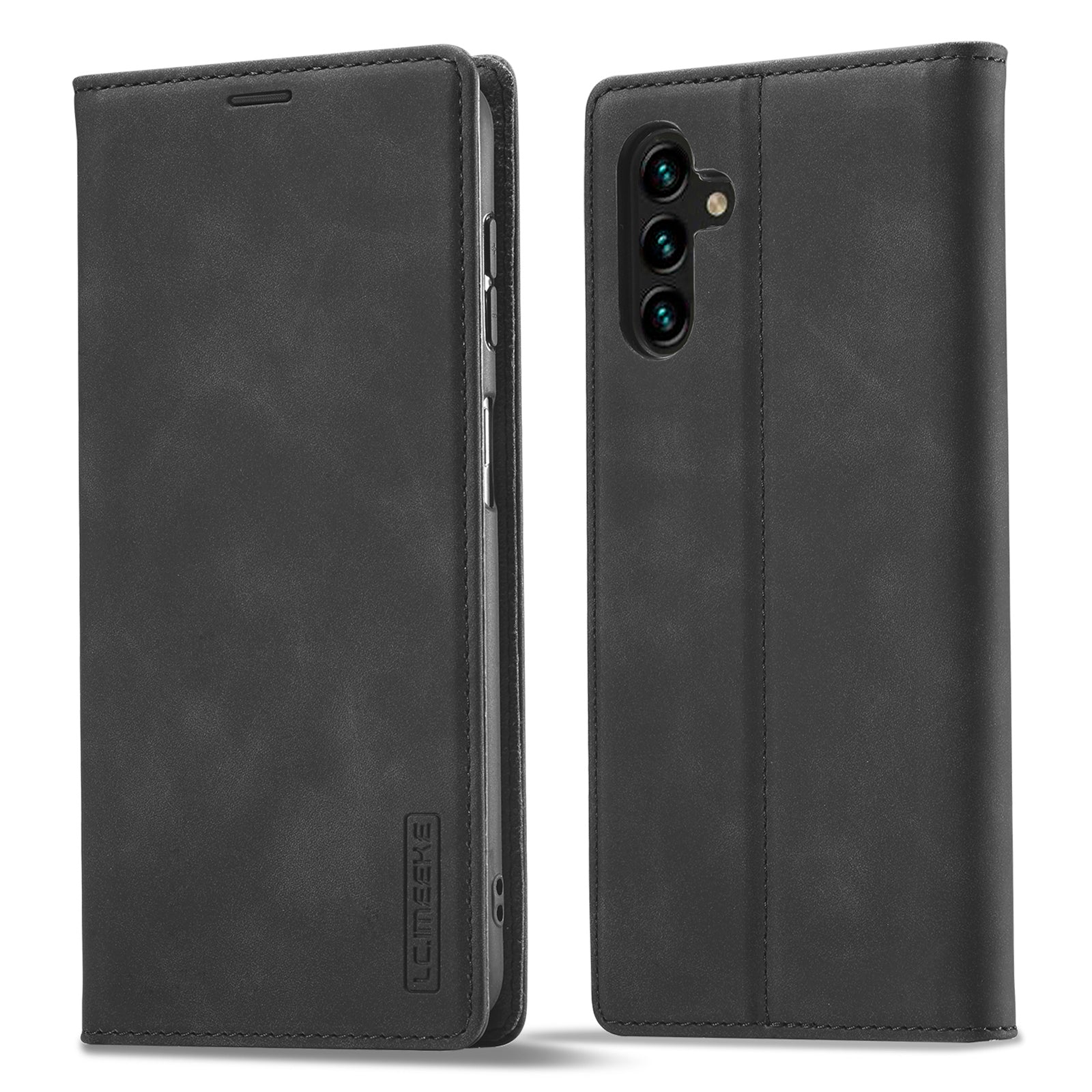 LC.IMEEKE For Samsung Galaxy A24 4G Microfiber Leather Flip Case Wallet Stand Phone Cover