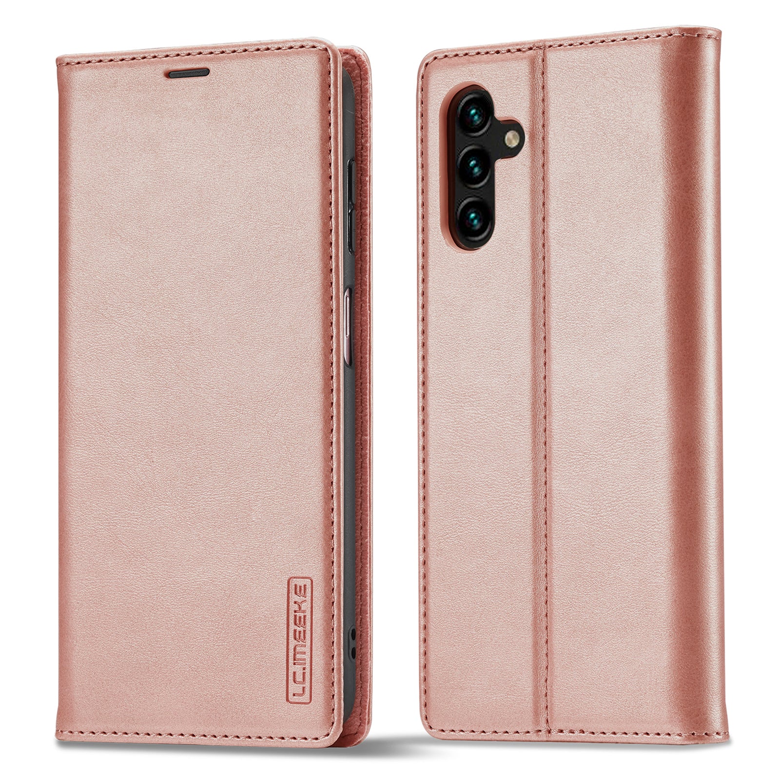 LC.IMEEKE For Samsung Galaxy A24 4G Microfiber Leather Flip Case Wallet Stand Phone Cover