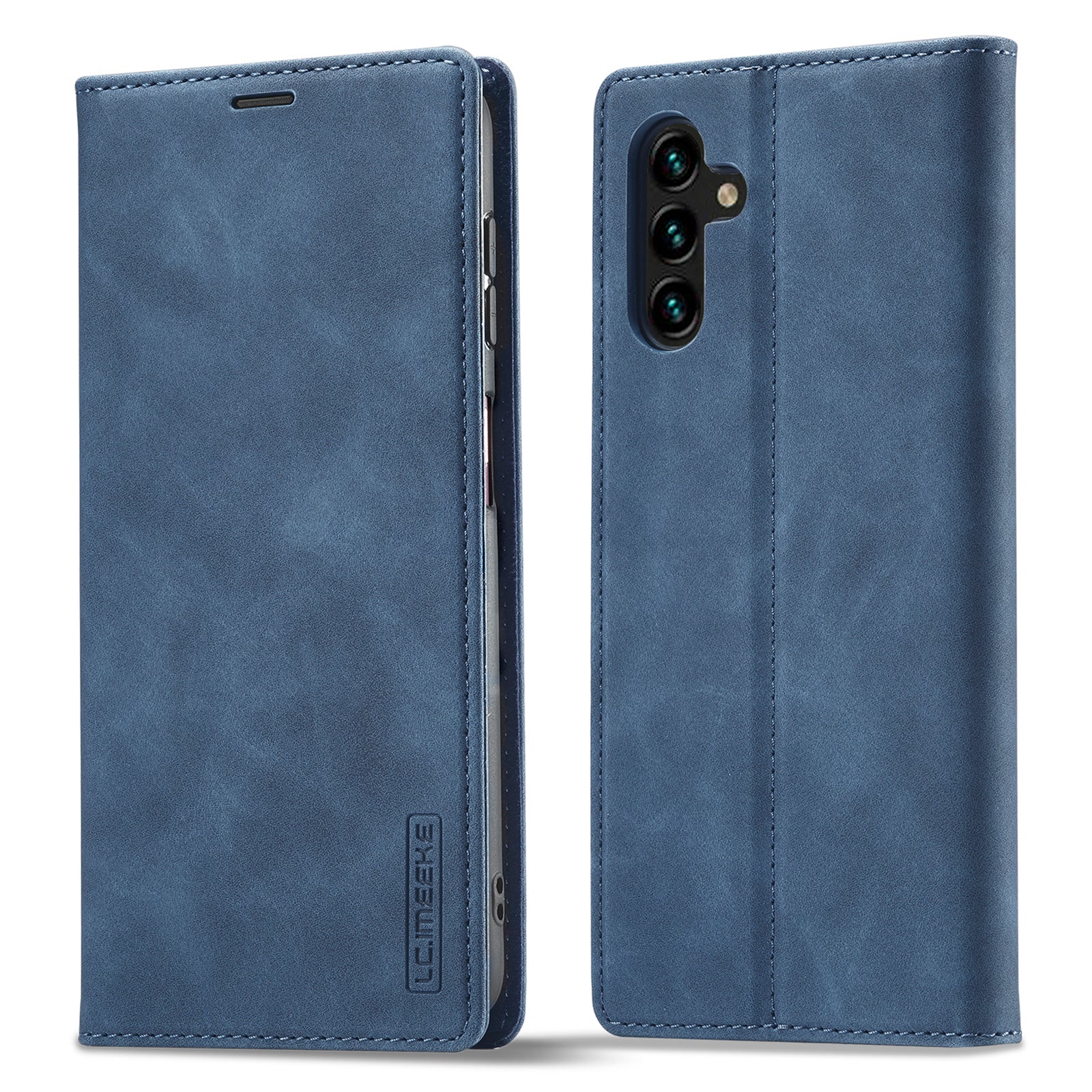 LC.IMEEKE For Samsung Galaxy A24 4G Microfiber Leather Flip Case Wallet Stand Phone Cover