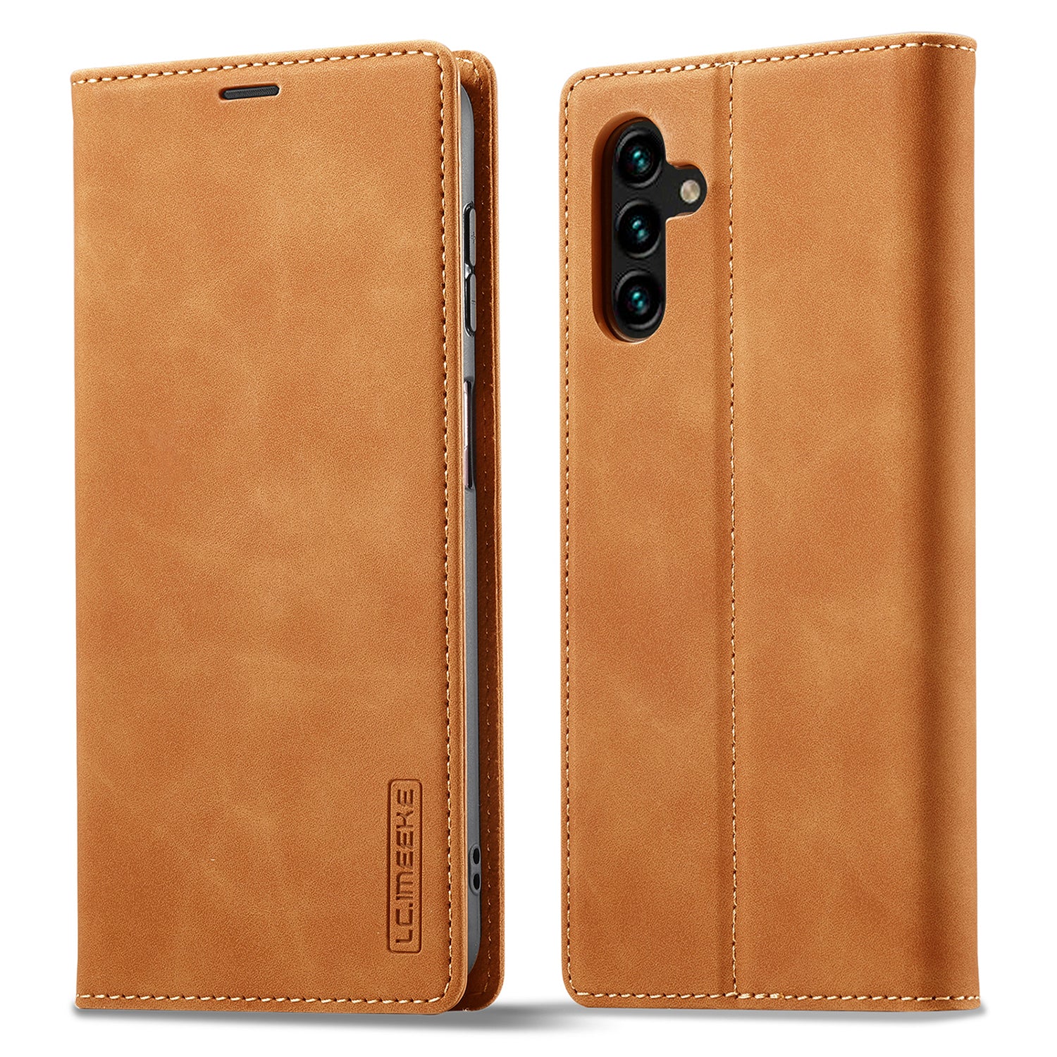 LC.IMEEKE For Samsung Galaxy A24 4G Microfiber Leather Flip Case Wallet Stand Phone Cover