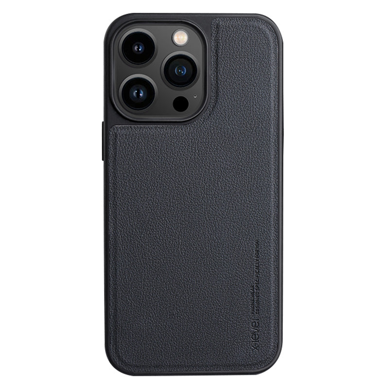 X-LEVEL For iPhone 14 Pro Max Magnetic Case Compatible with MagSafe Leather Coated TPU Anti-drop Cover