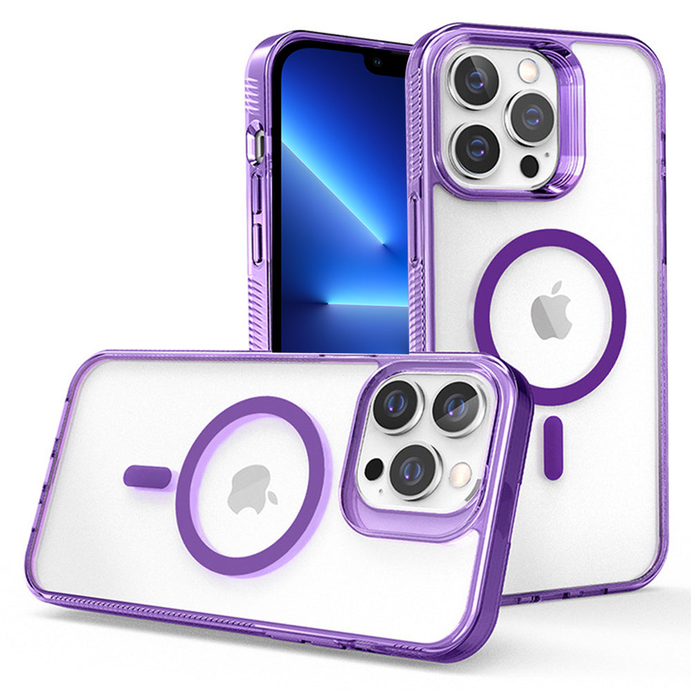 G Style Clear Phone Case for iPhone 13 Pro Max TPU Acrylic Cover Compatible with MagSafe