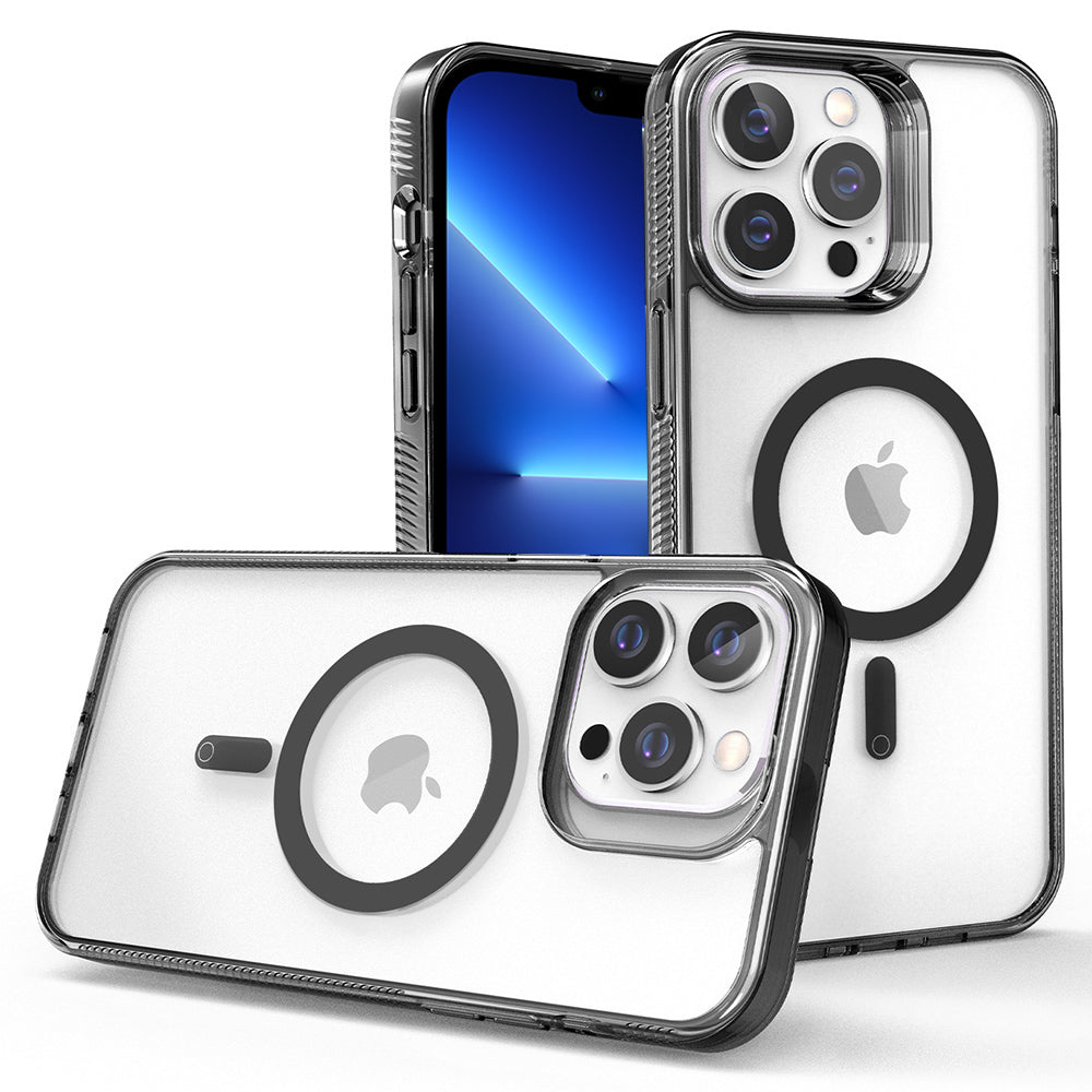 G Style Clear Phone Case for iPhone 13 Pro Max TPU Acrylic Cover Compatible with MagSafe