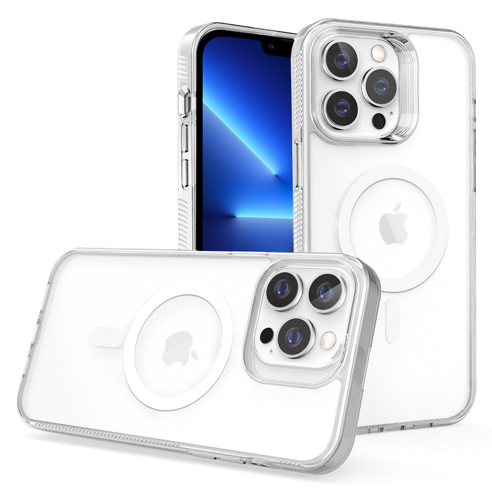 G Style Clear Phone Case for iPhone 13 Pro Max TPU Acrylic Cover Compatible with MagSafe