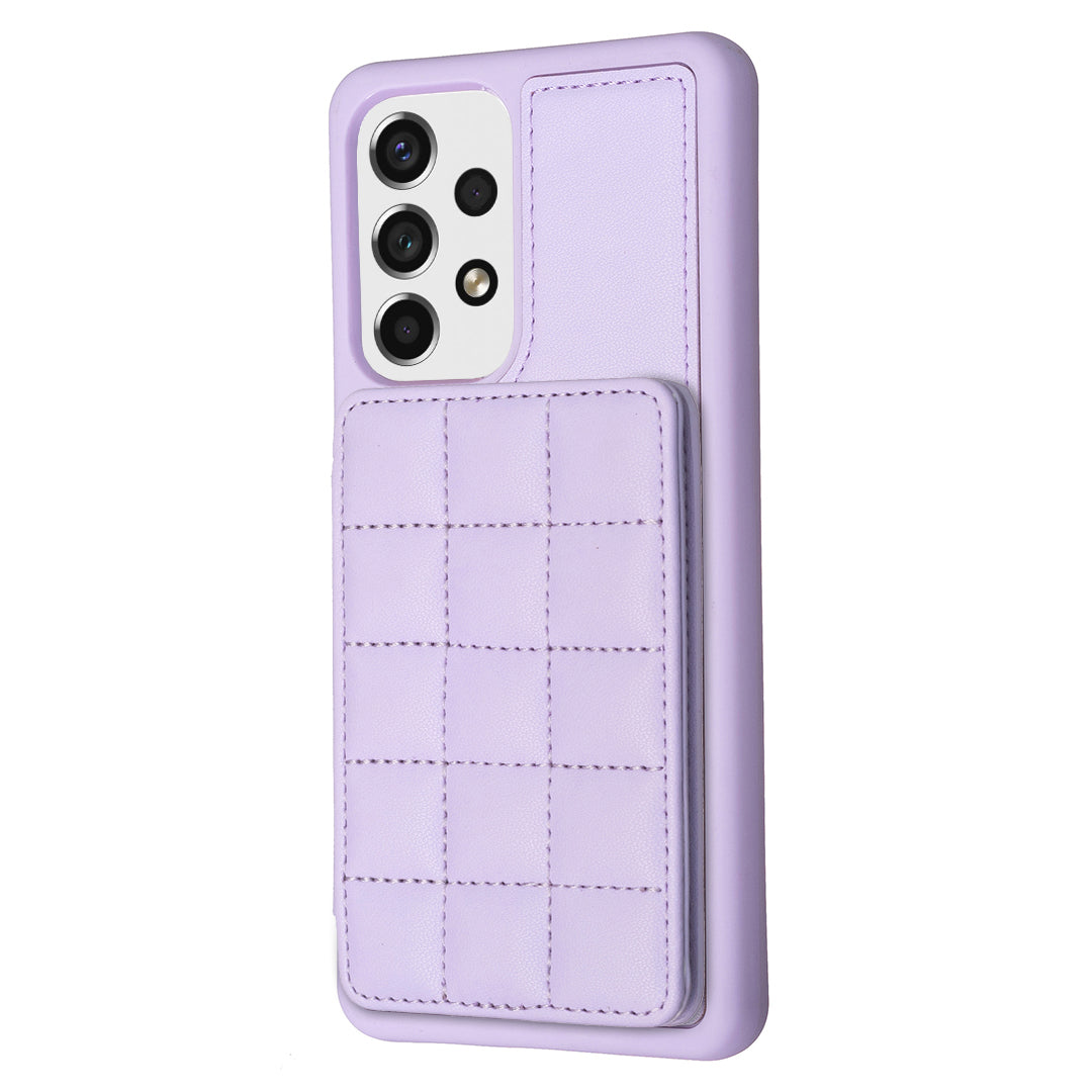 Style-BF24 Kickstand Phone Cover for Samsung Galaxy A53 5G PU Leather TPU Card Holder Case