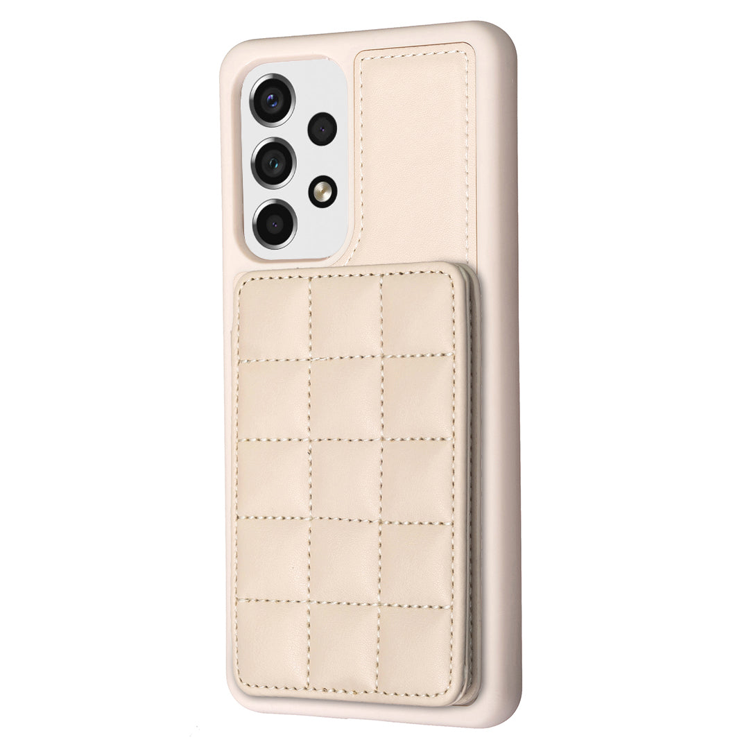 Style-BF24 Kickstand Phone Cover for Samsung Galaxy A53 5G PU Leather TPU Card Holder Case